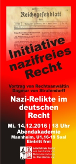 Flyer Initiative nazifreies Recht