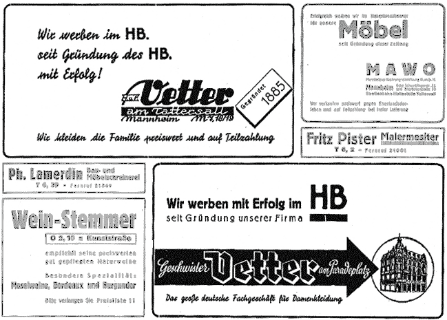 Anzeige im Hakenkreuzbanner vom 12. 1. 1936
