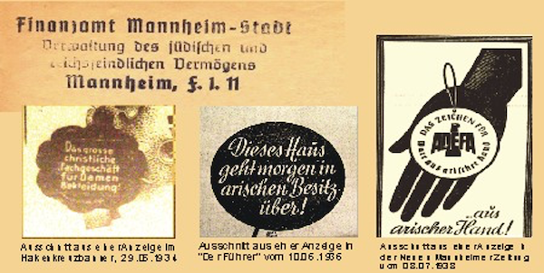 Das "Mannheimer System" 1933 - 38
