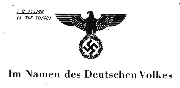 „Im Namen des Deutschen Volkes“